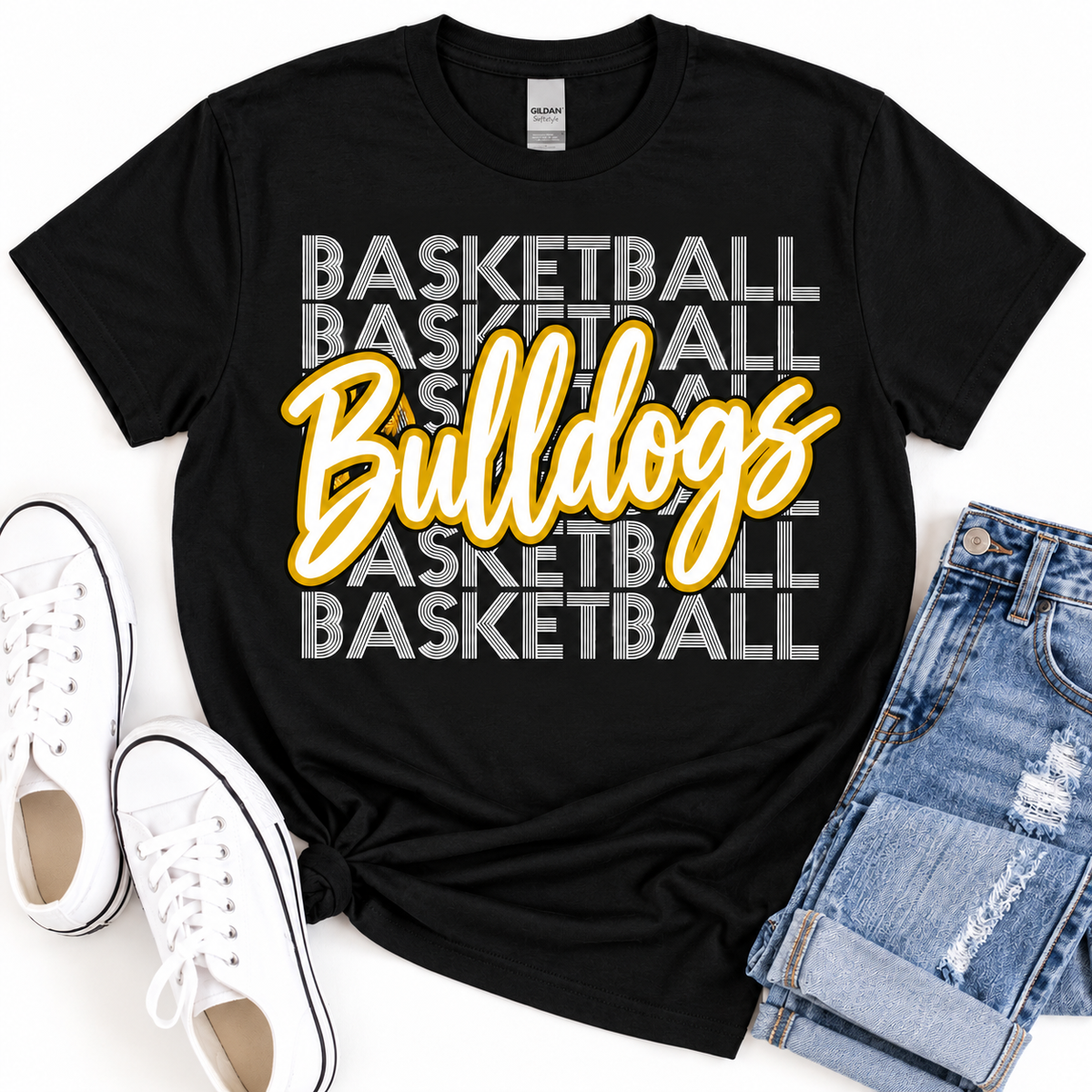Stanberry Bulldogs Stacked Basketball