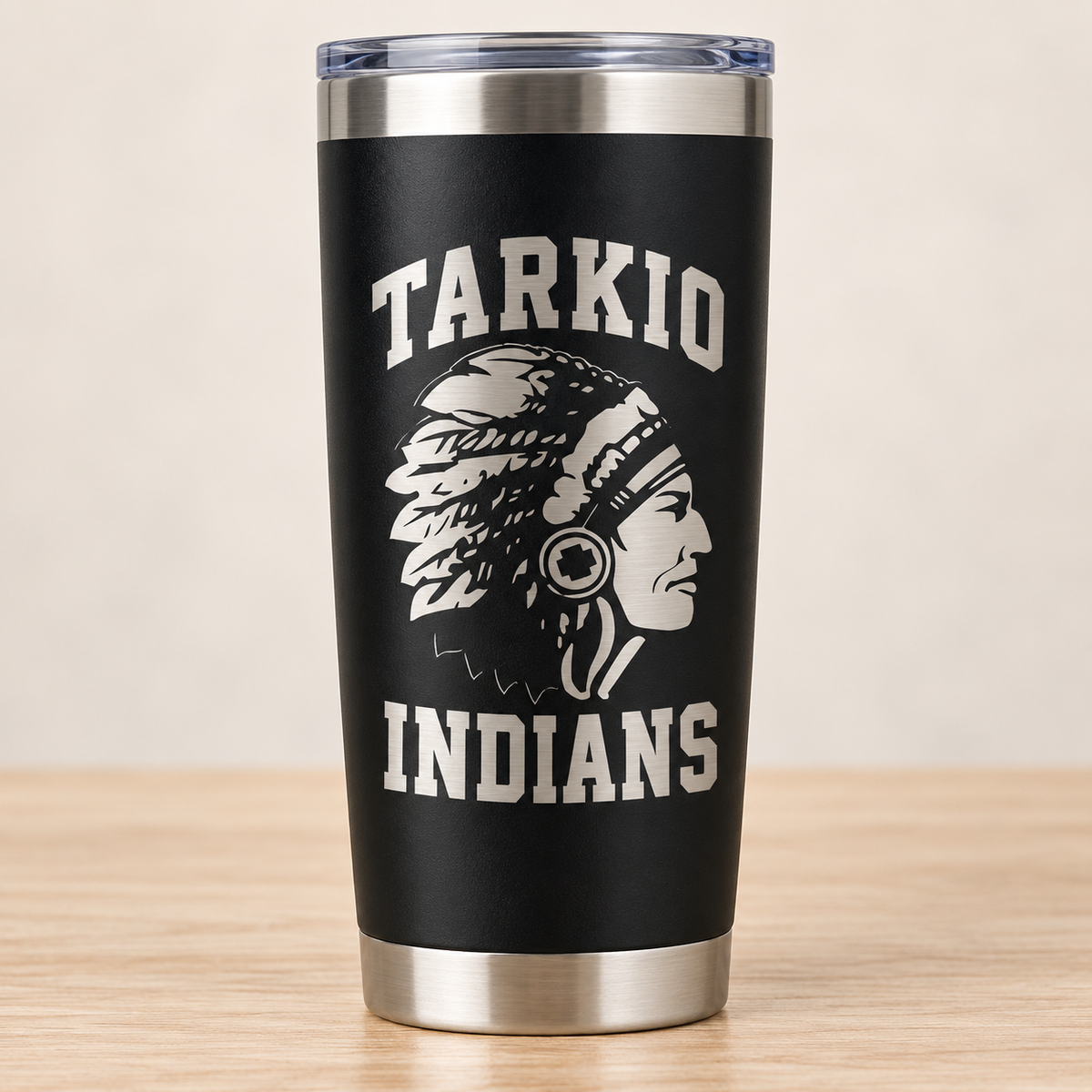 Laser Engraved School Tumbler — 20 oz Black | Launch Pre-Order