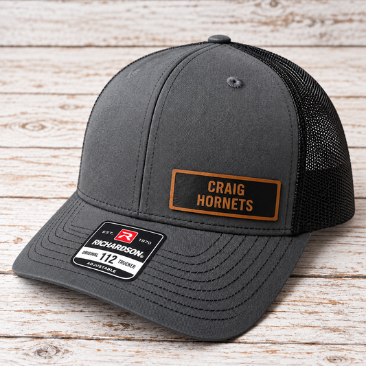Craig Hornets Leather Patch Hat