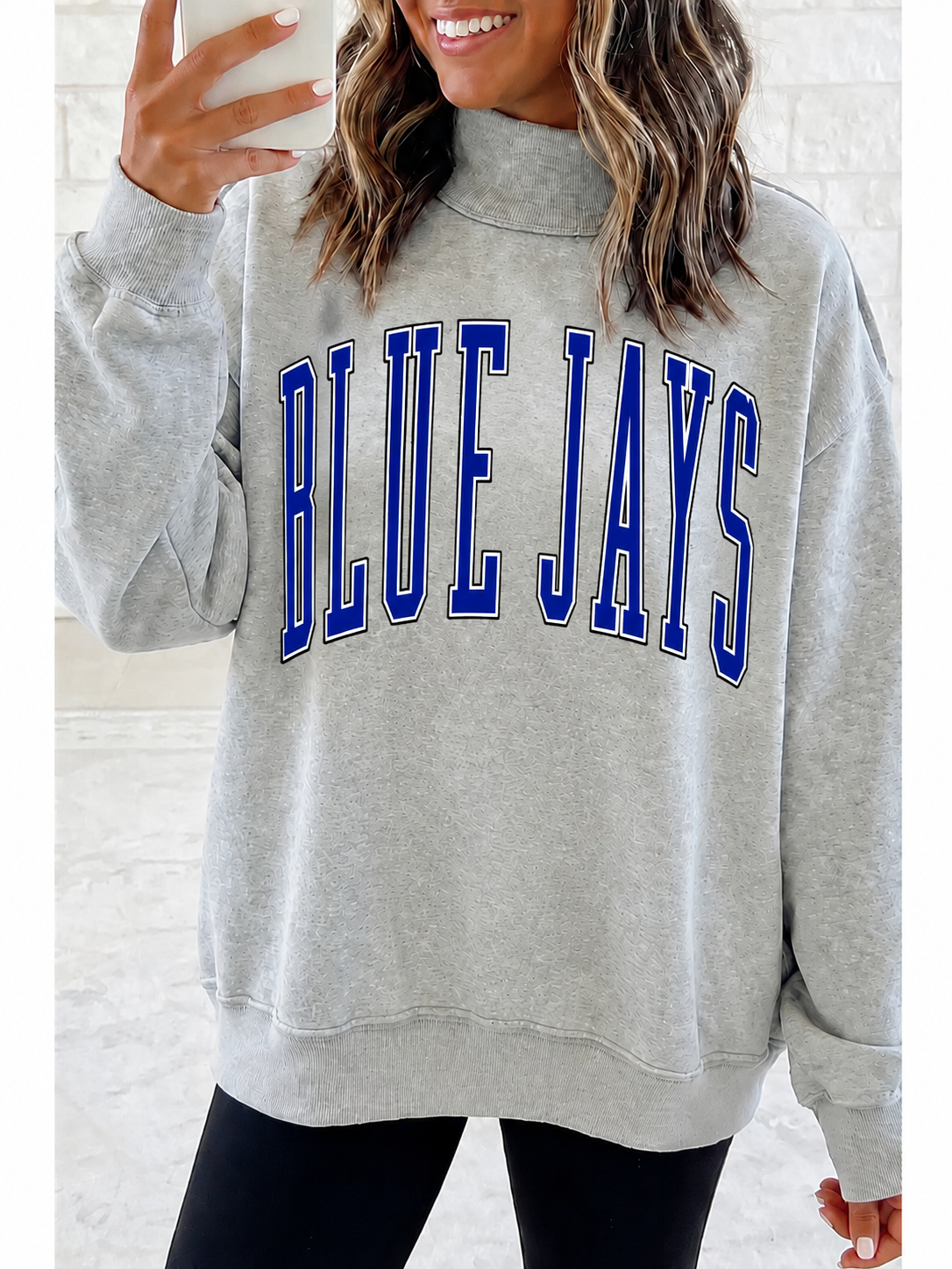 Game Day Mock Neck Reversible Sweatshirt — PREORDER