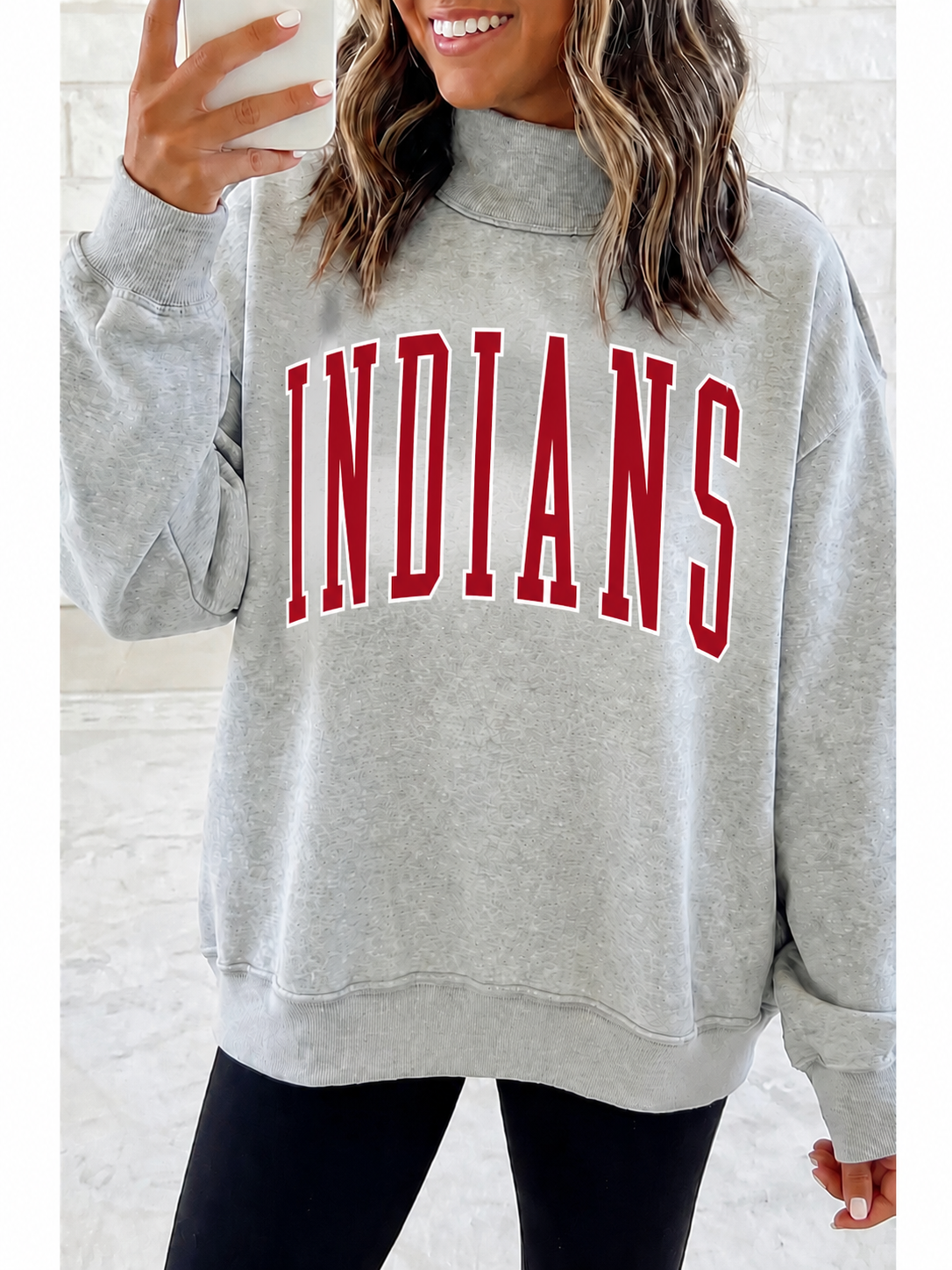 Game Day Mock Neck Reversible Sweatshirt — PREORDER