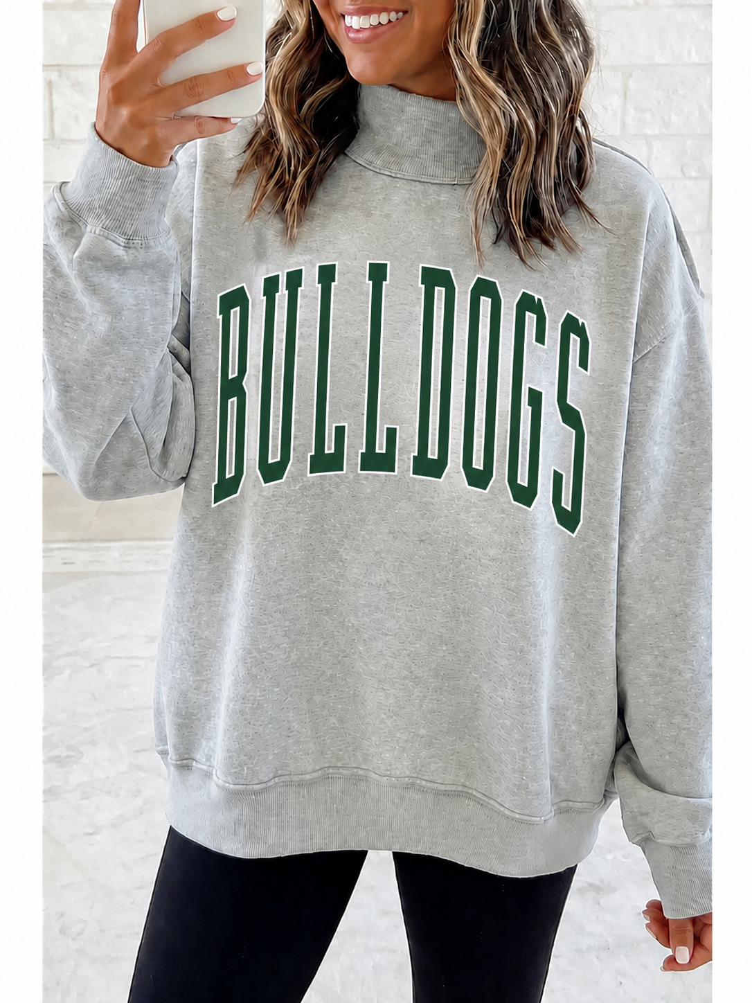 Game Day Mock Neck Reversible Sweatshirt — PREORDER