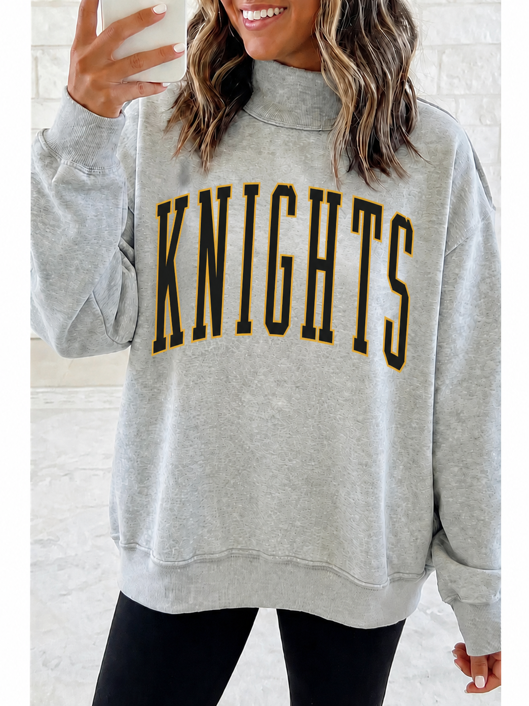Game Day Mock Neck Reversible Sweatshirt — PREORDER