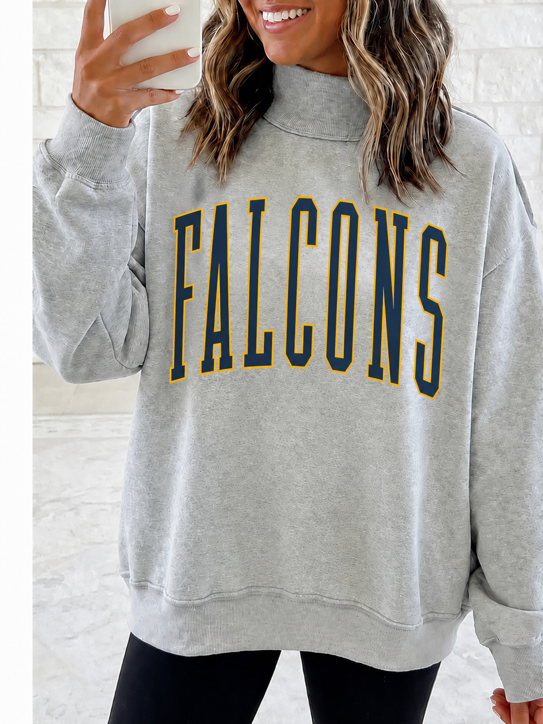 Game Day Mock Neck Reversible Sweatshirt — PREORDER