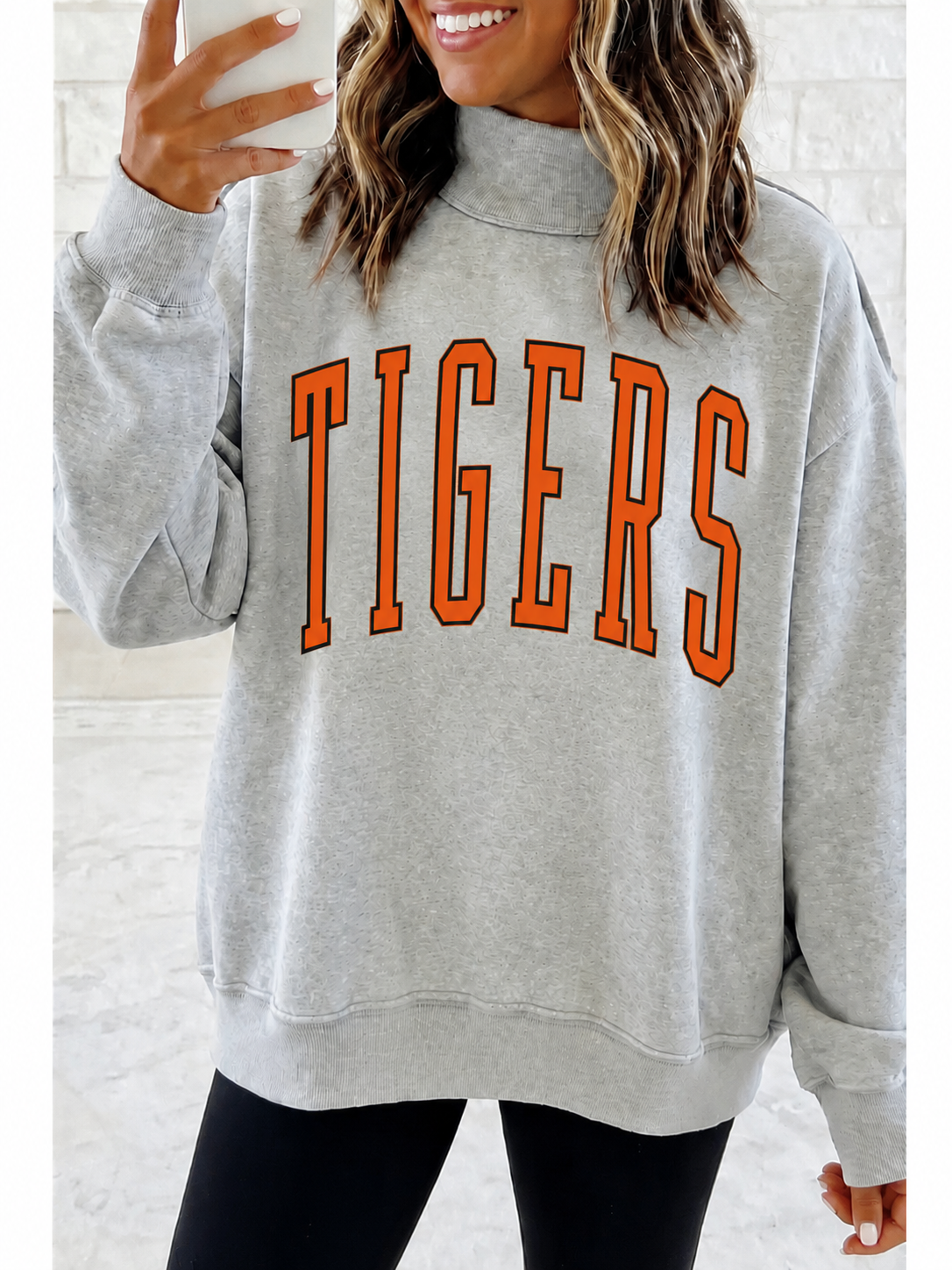 Game Day Mock Neck Reversible Sweatshirt — PREORDER