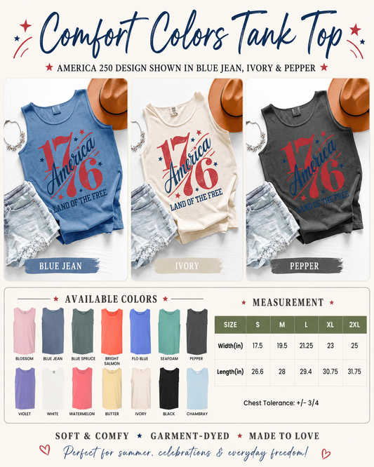 America 1776 Tank — Comfort Colors (Weekend Special)