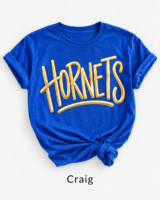 Craig Metallic Puff Tee, Crew & Hoodie