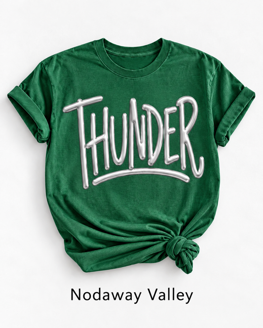 Nodaway Valley Metallic Puff Tee, Crew & Hoodie