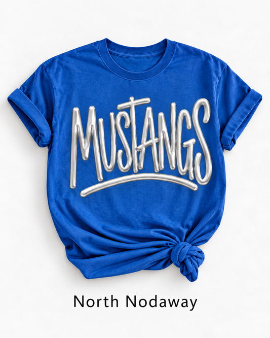 North Nodaway Metallic Puff Tee, Crew & Hoodie
