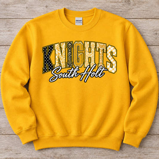 South Holt Knights Patchwork Sweatshirt or Tee