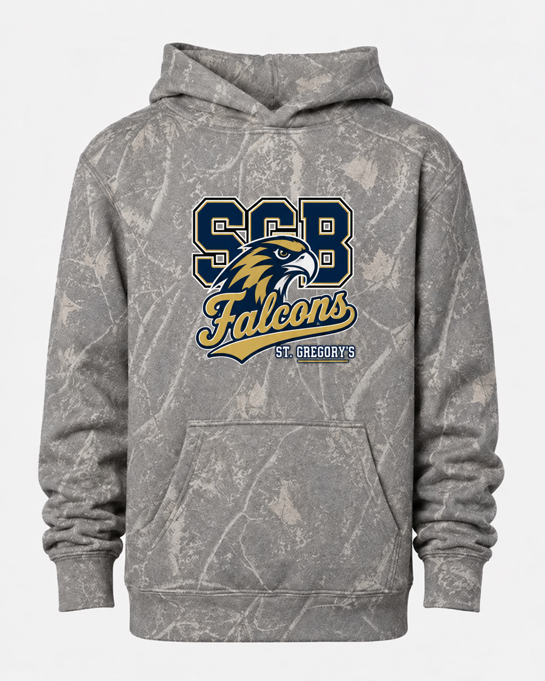 St. Gregory's Falcons Deadwood Tree Camo Hoodie | Youth & Adult