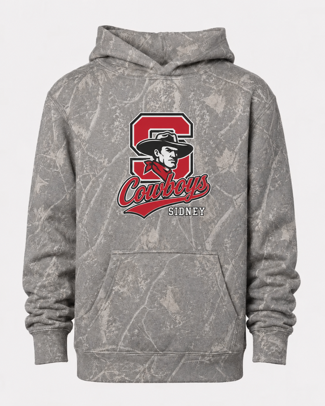 Sidney Cowboys Deadwood Tree Camo Hoodie | Youth & Adult