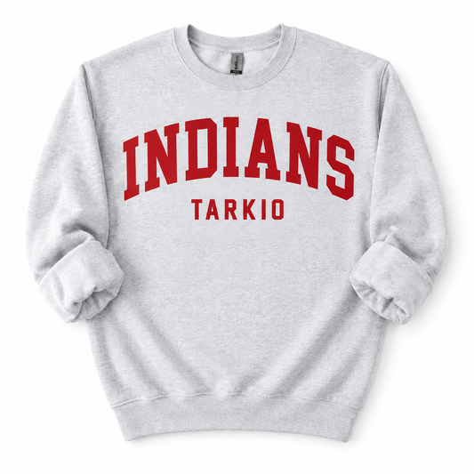 Youth Tarkio Indians Varsity Mascot Tee, Crew & Hoodie
