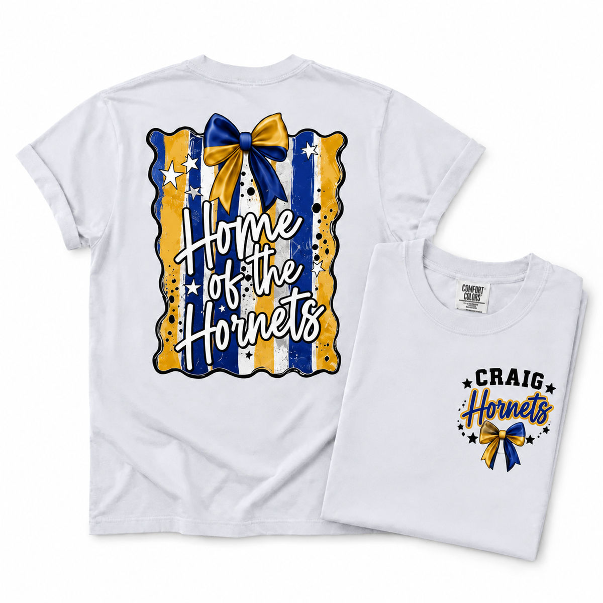 Craig Hornets Preppy Mascot Tee, Sweatshirt & Hoodie — Home of the Hornets