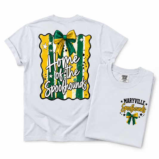 Youth Maryville Spoofhounds Preppy Mascot Tee, Crew & Hoodie — Home of the Spoofhounds