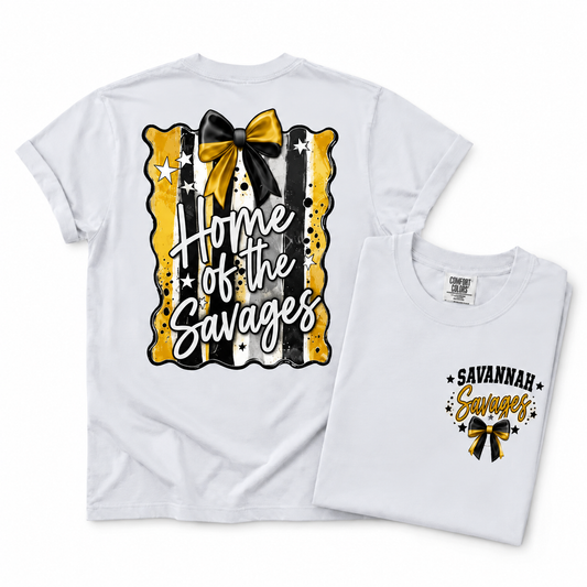 Youth Savannah Savages Preppy Mascot Tee, Crew & Hoodie — Home of the Savages