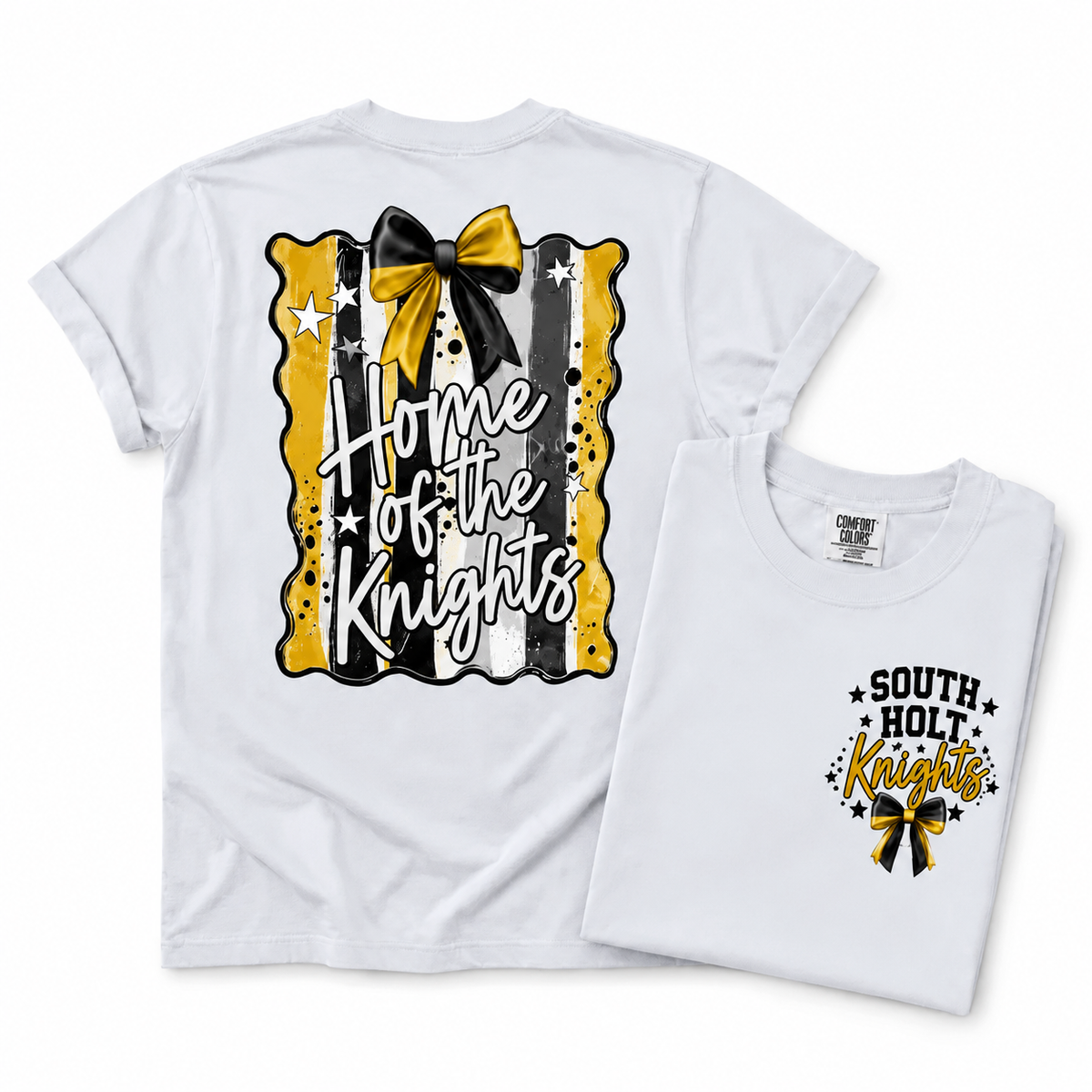 South Holt Knights Preppy Mascot Tee, Sweatshirt & Hoodie — Home of the Knights