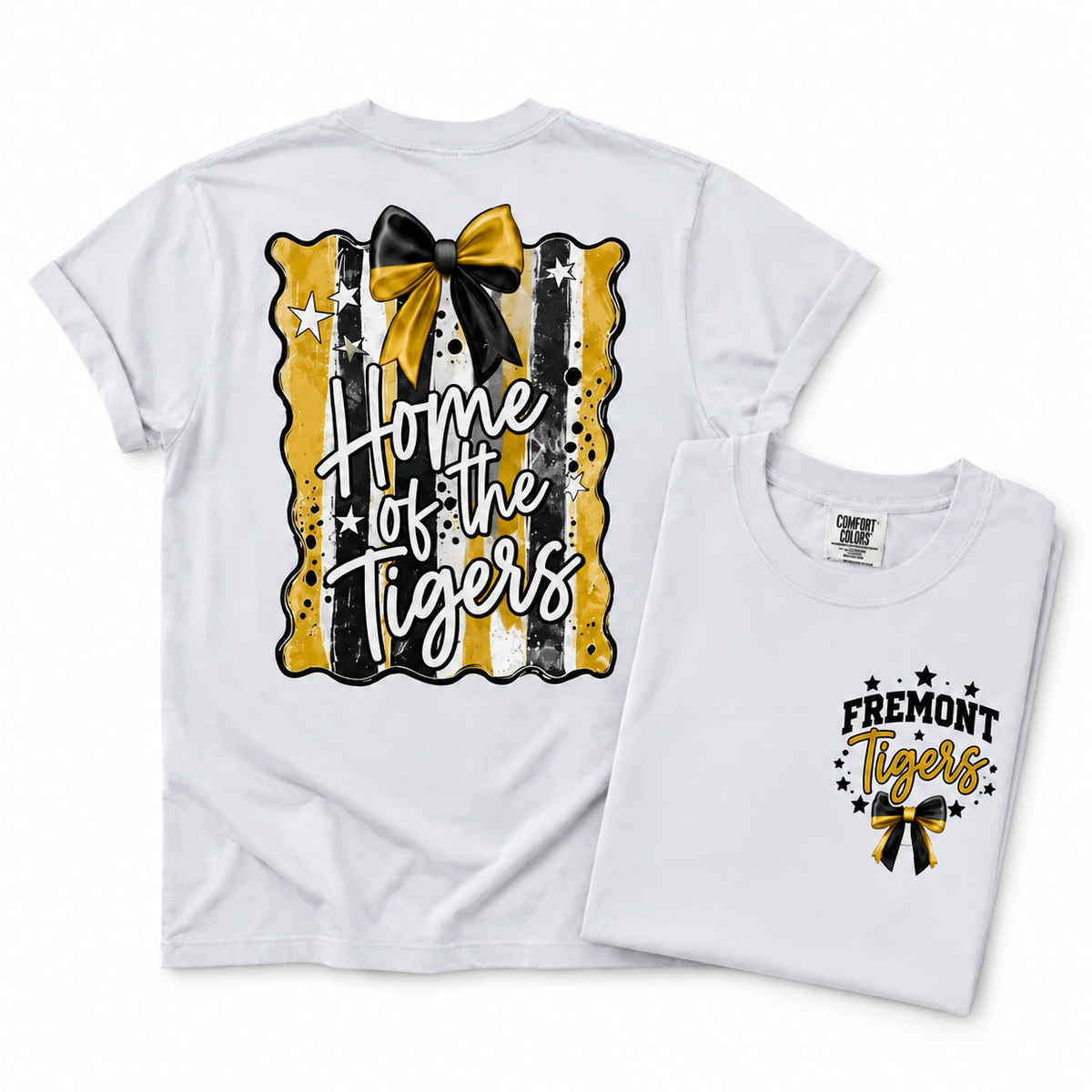 Youth Fremont Tigers Preppy Mascot Tee, Crew & Hoodie — Home of the Tigers