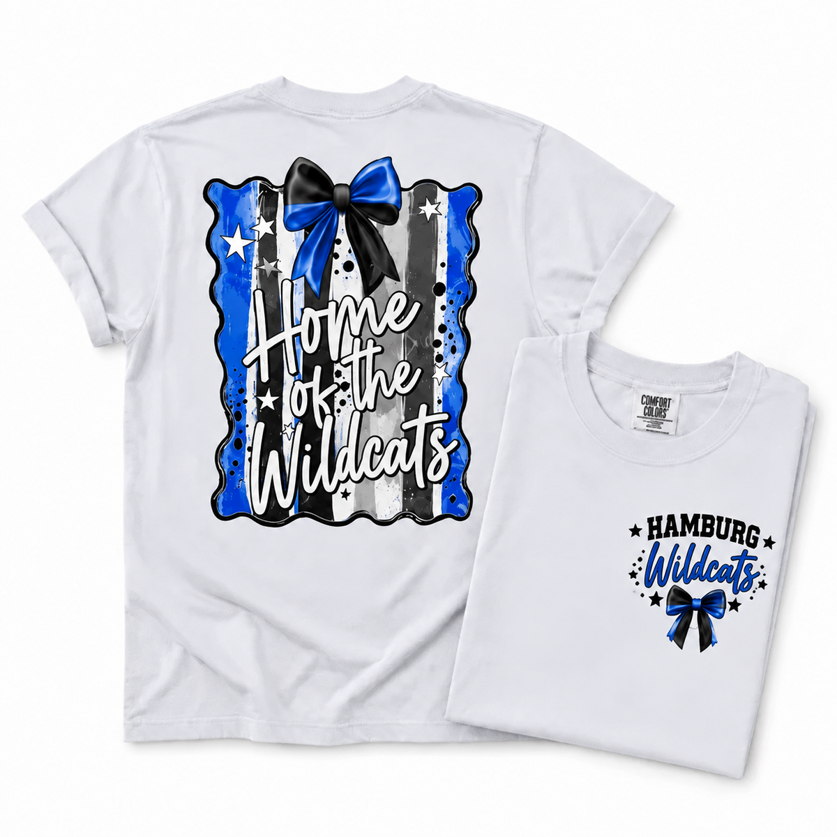Youth Hamburg Wildcats Preppy Mascot Tee, Crew & Hoodie — Home of the Wildcats