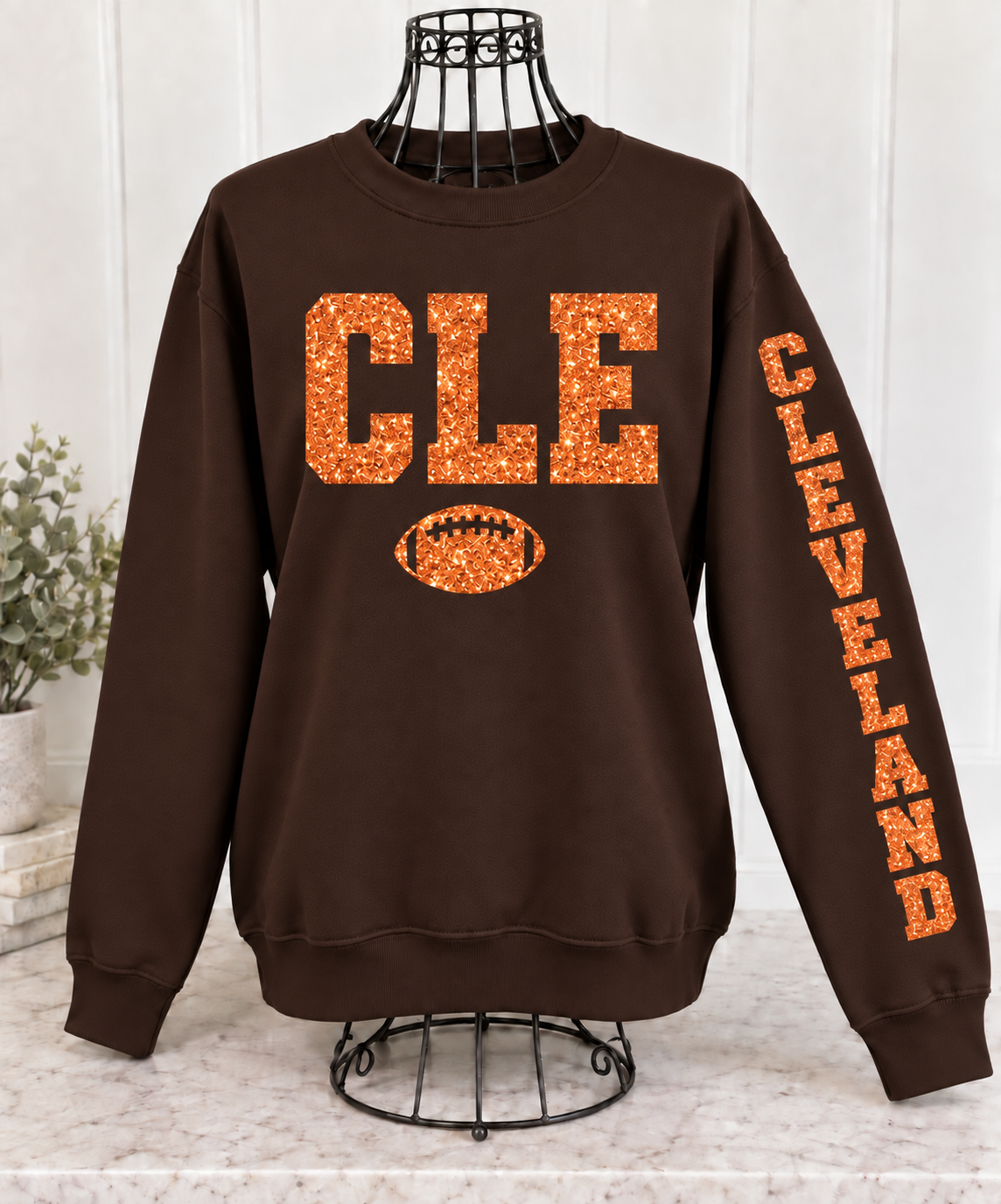 Glitter Game Day Crewneck Sweatshirt - Pick Your City