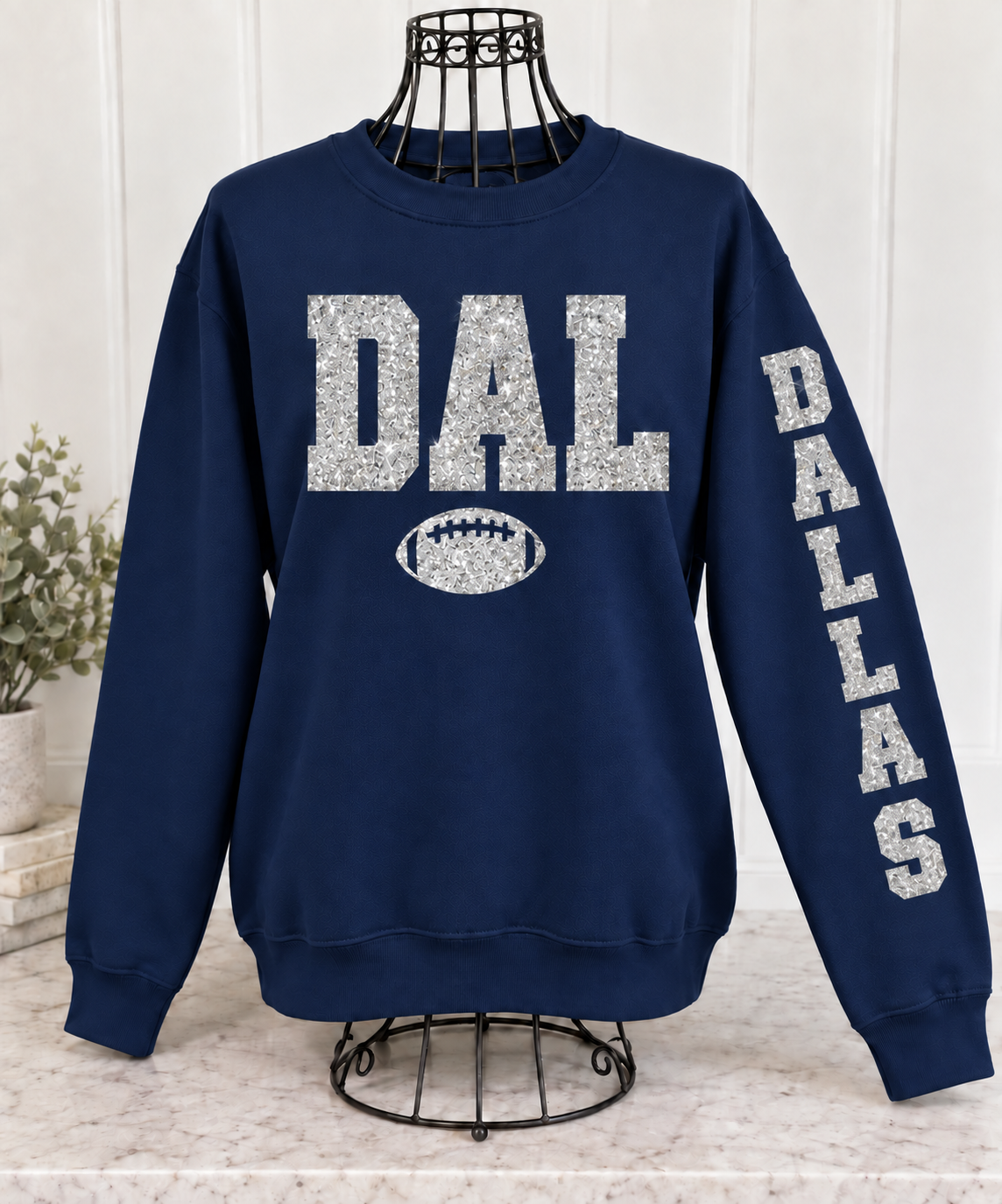 Glitter Game Day Crewneck Sweatshirt - Pick Your City