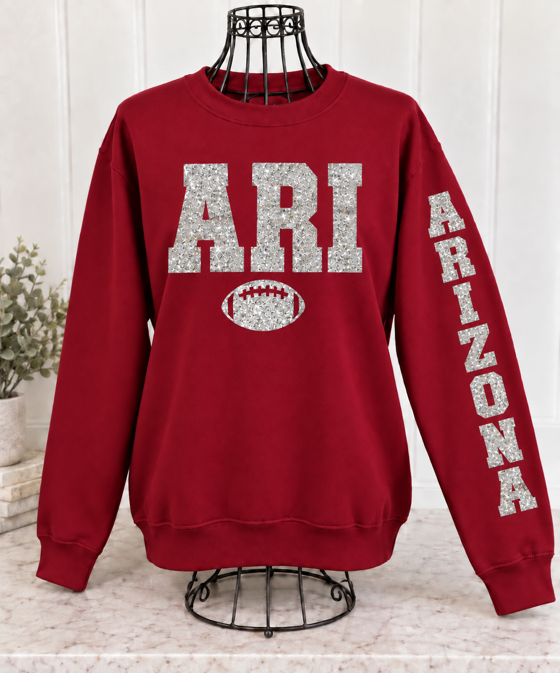 Glitter Game Day Crewneck Sweatshirt - Pick Your City