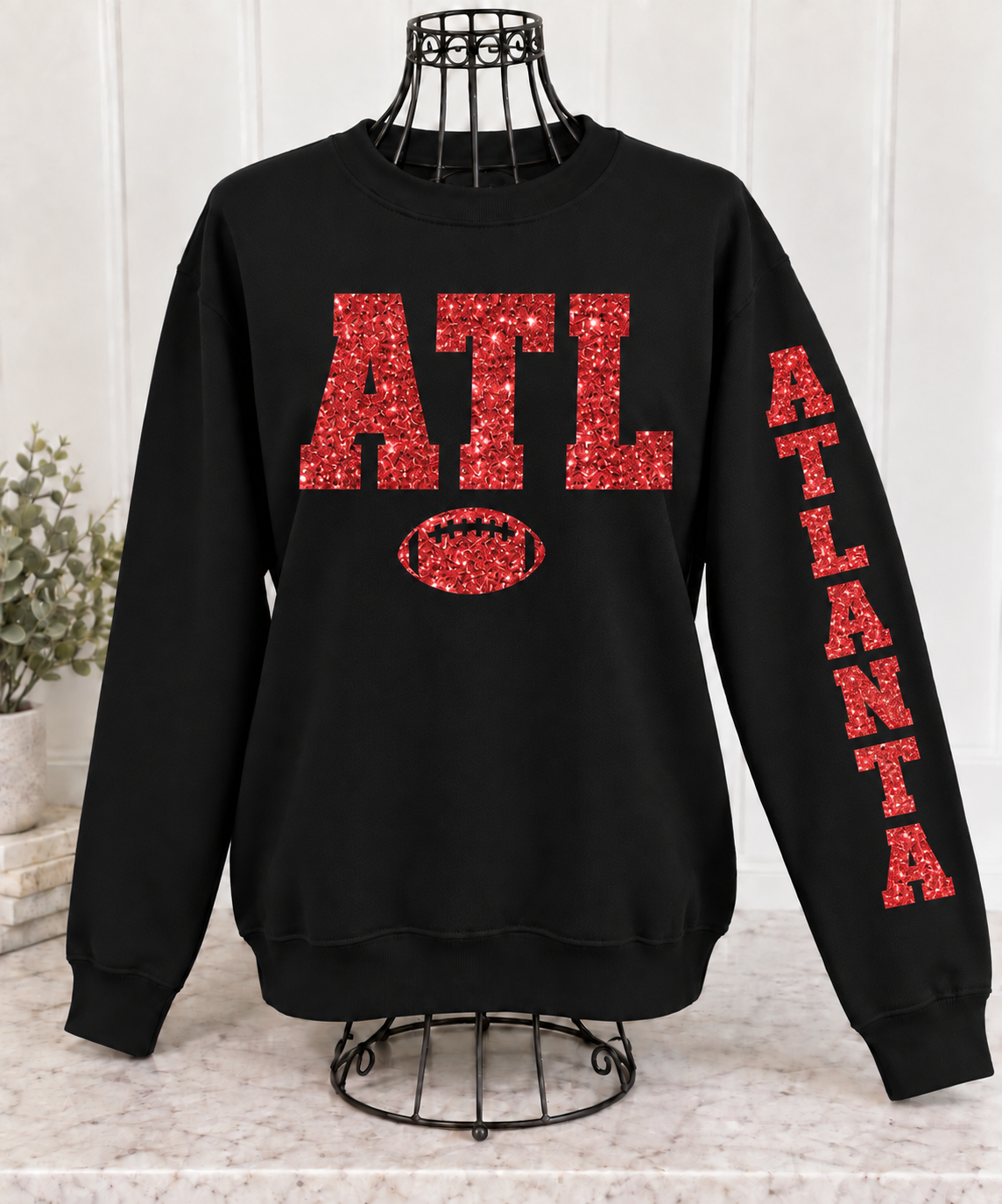 Glitter Game Day Crewneck Sweatshirt - Pick Your City
