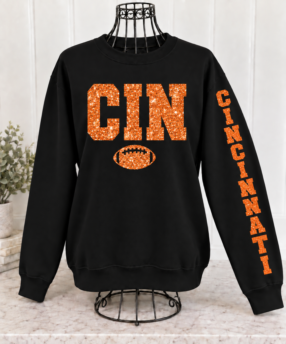 Glitter Game Day Crewneck Sweatshirt - Pick Your City