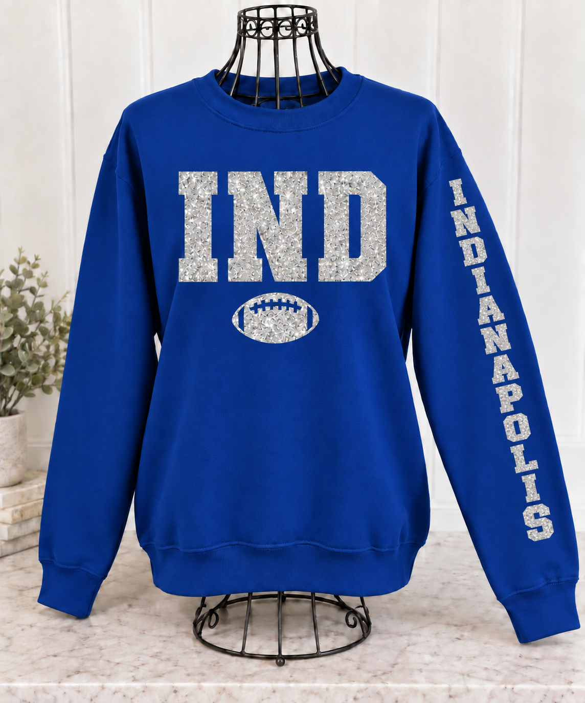 Glitter Game Day Crewneck Sweatshirt - Pick Your City