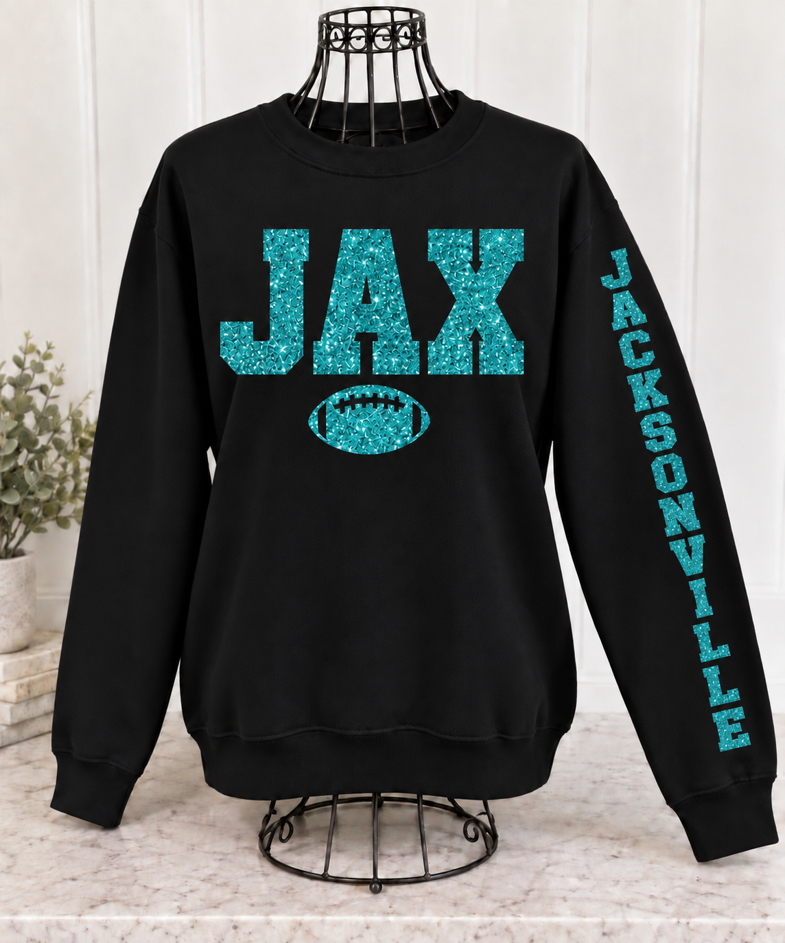 Glitter Game Day Crewneck Sweatshirt - Pick Your City