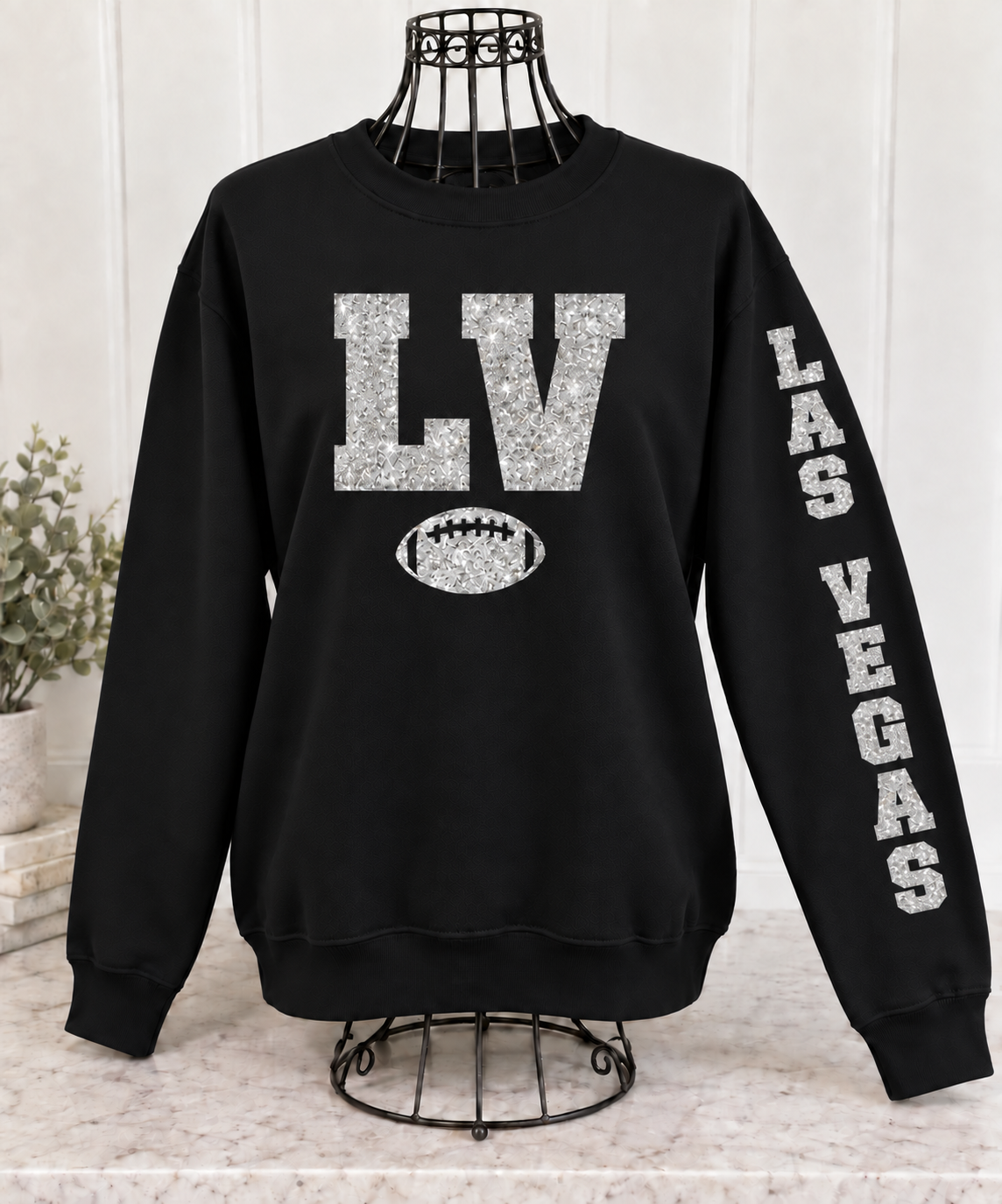 Glitter Game Day Crewneck Sweatshirt - Pick Your City