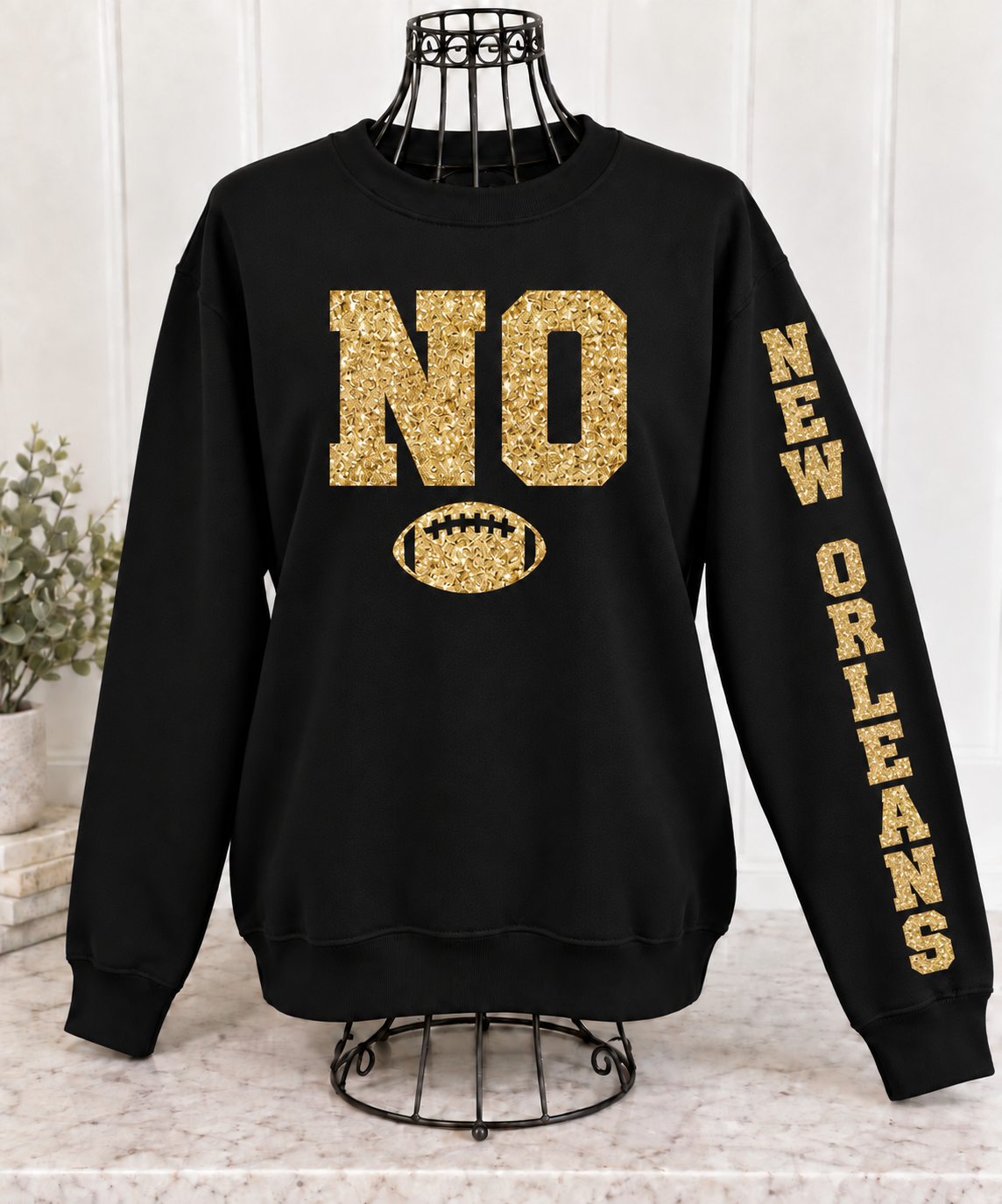 Glitter Game Day Crewneck Sweatshirt - Pick Your City