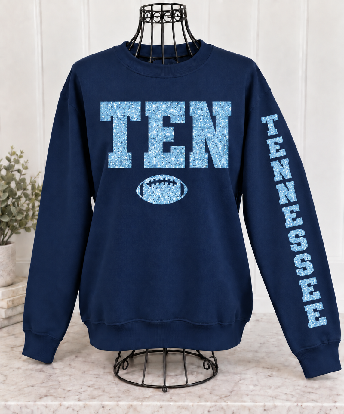 Glitter Game Day Crewneck Sweatshirt - Pick Your City