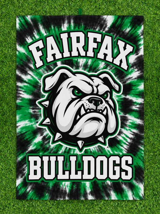 Fairfax Bulldogs minky blanket design
