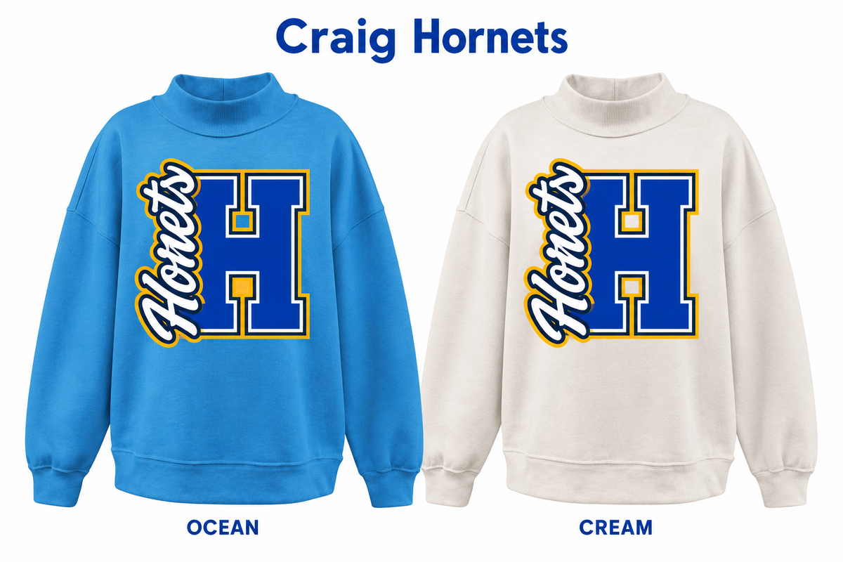 Craig Hornets Mockneck - Pick Your Design - Pre-Order