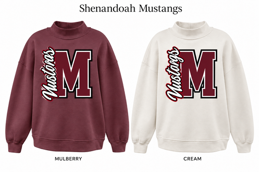 Shenandoah Mustangs Mockneck - Pick Your Design - Pre-Order