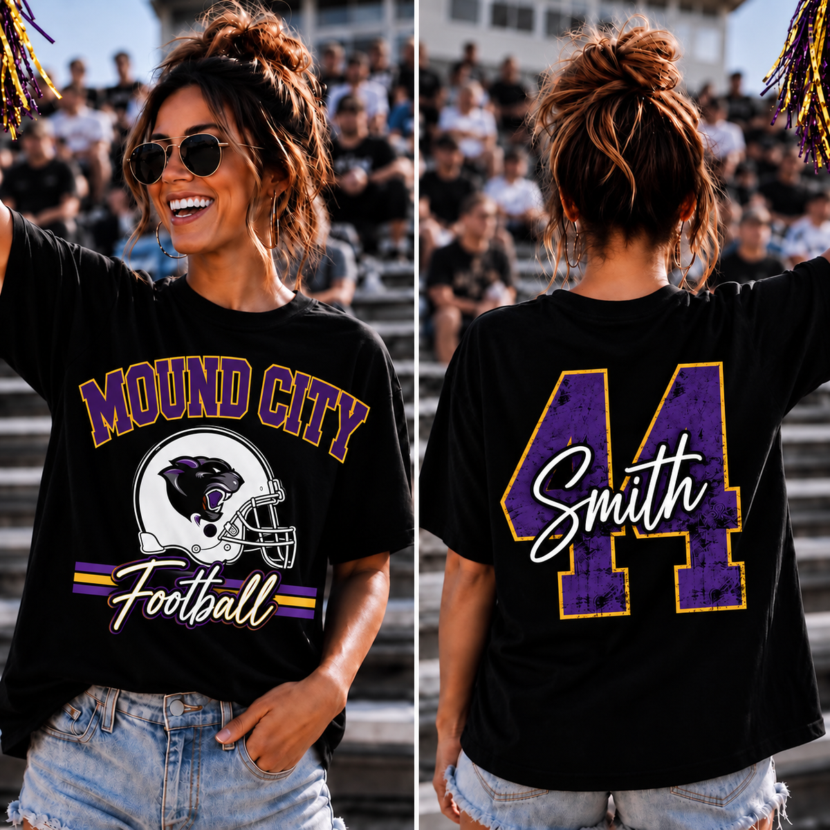 Mound City Panthers Adult Custom Gameday Tee