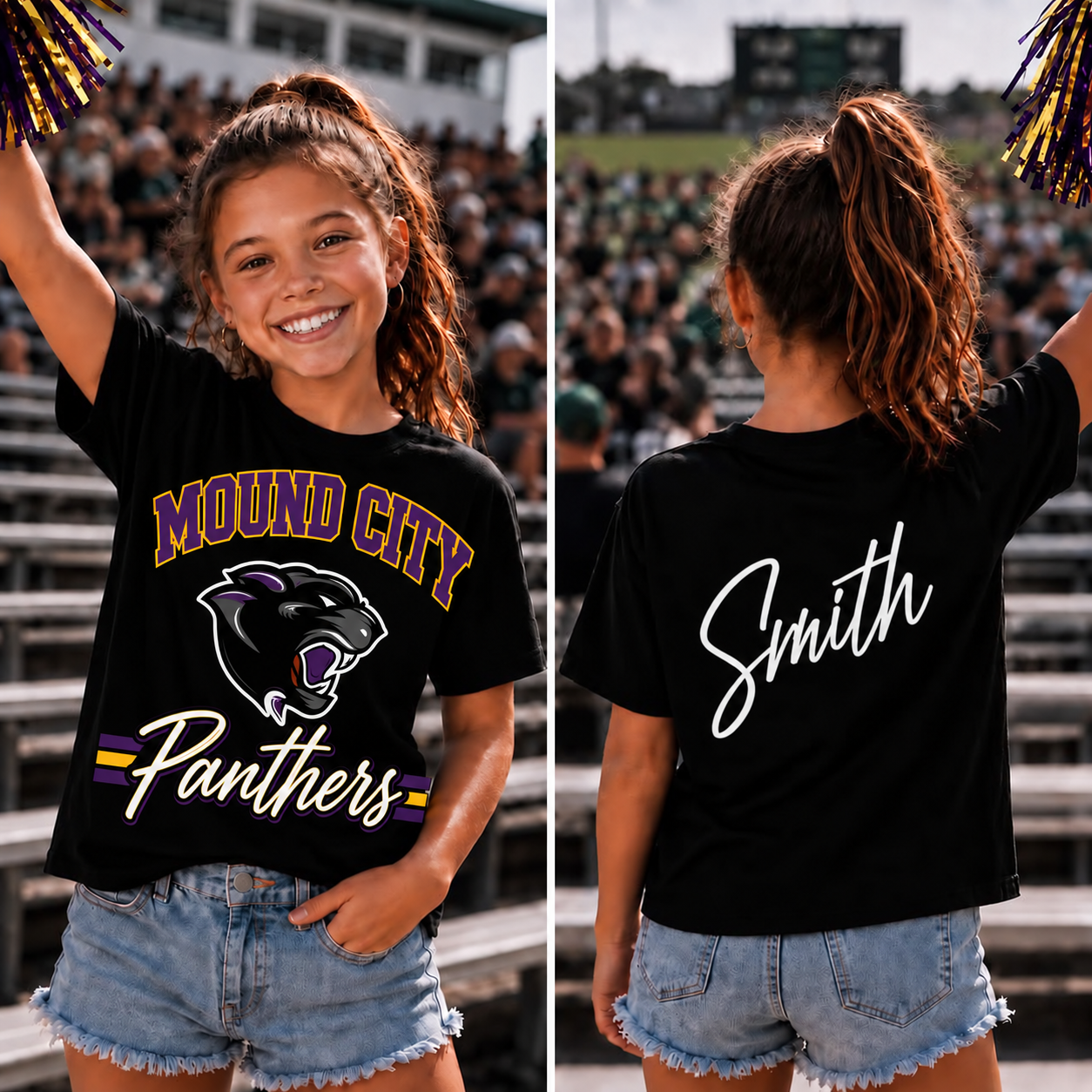 Mound City Panthers Adult Custom Gameday Tee