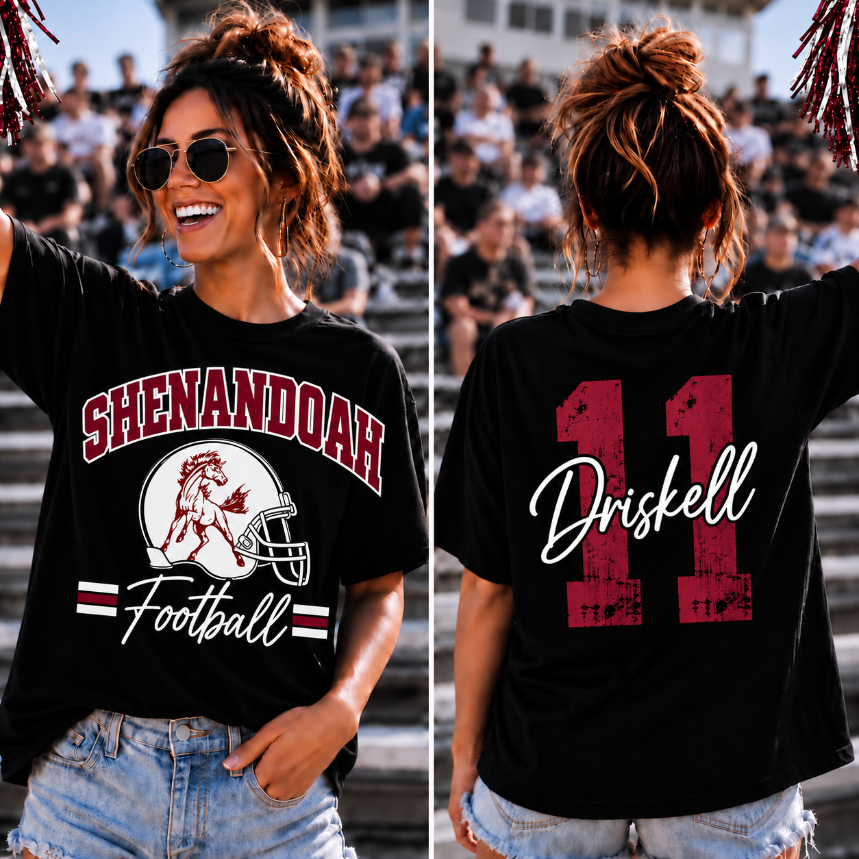 Shenandoah Mustangs Adult Custom Gameday Tee