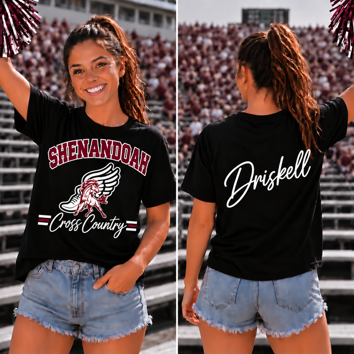 Shenandoah Mustangs Adult Custom Gameday Tee