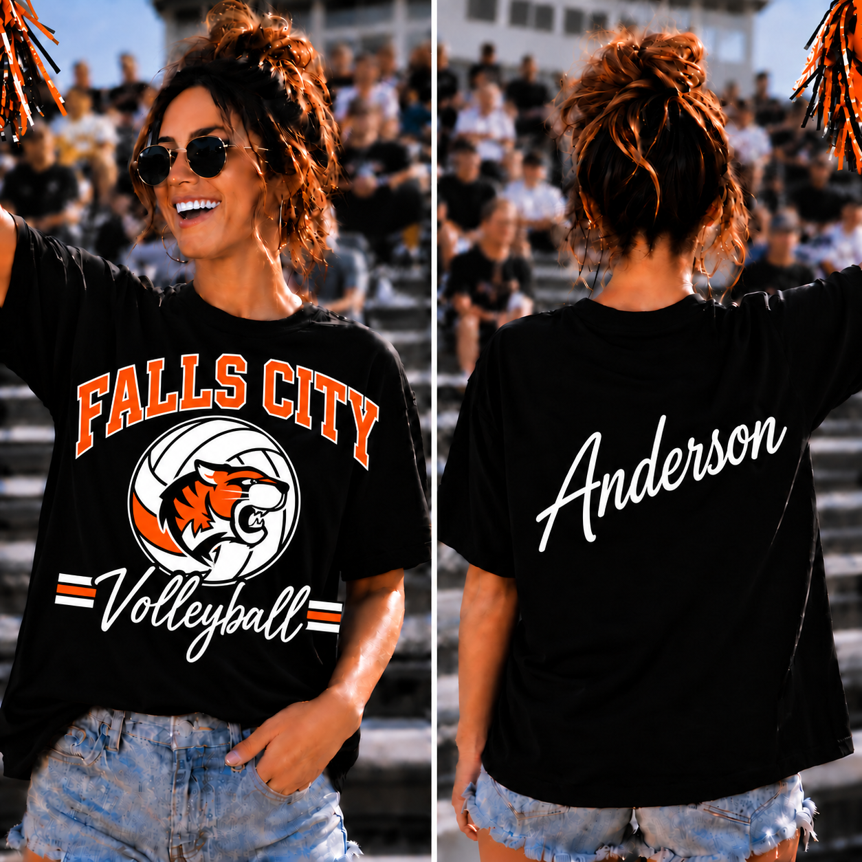 Falls City Tigers Adult Custom Gameday Tee