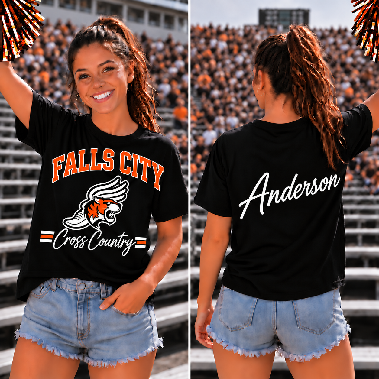 Falls City Tigers Adult Custom Gameday Tee