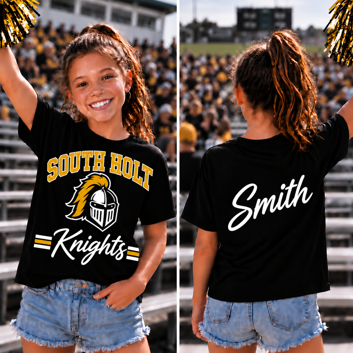 South Holt Knights Adult Custom Gameday Tee