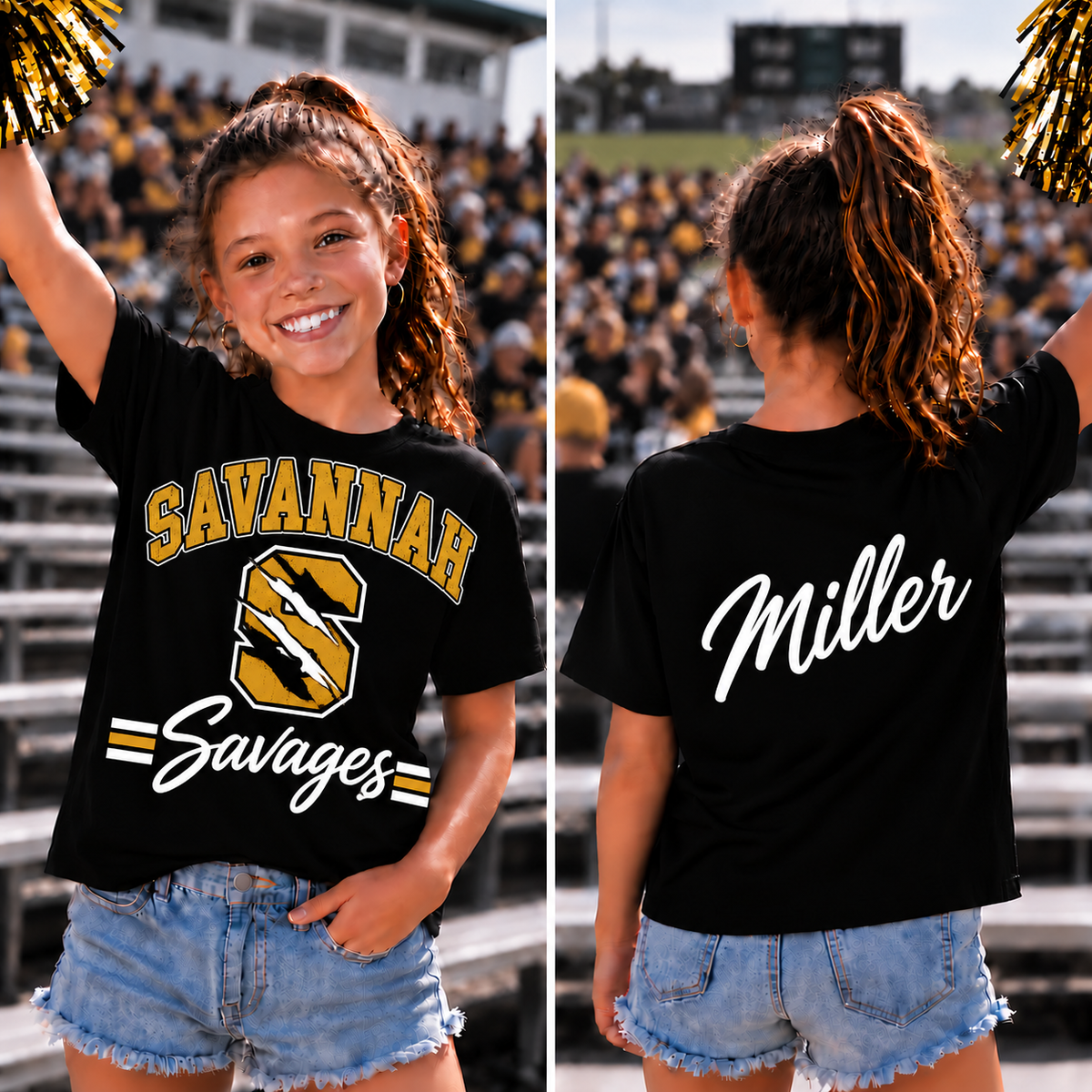 Savannah Savages Adult Custom Gameday Tee