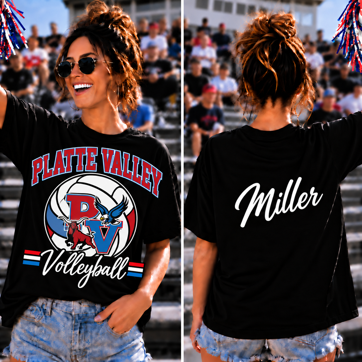 Platte Valley Adult Custom Gameday Tee