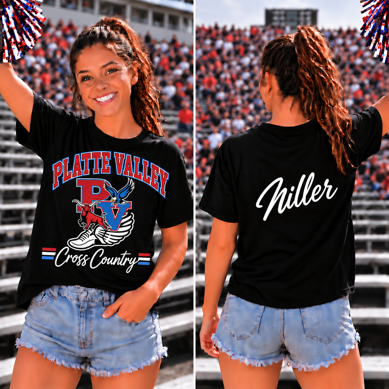 Platte Valley Adult Custom Gameday Tee