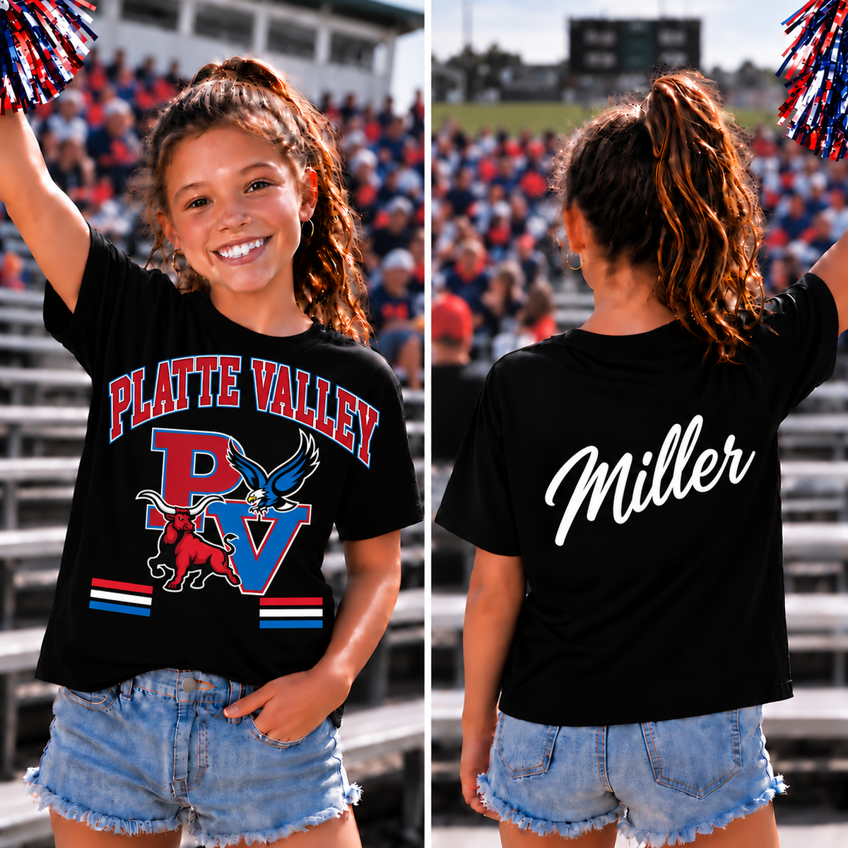 Platte Valley Adult Custom Gameday Tee