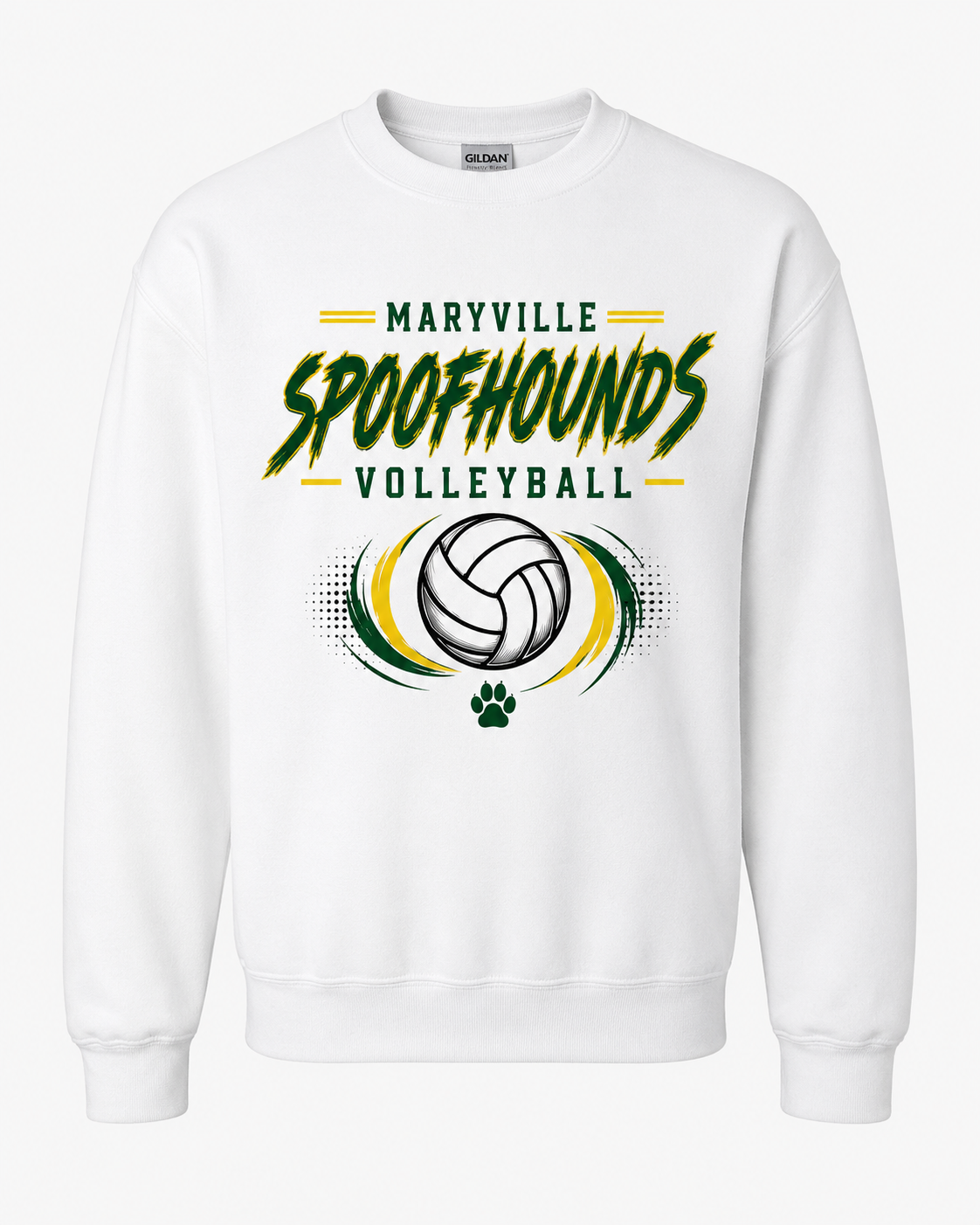 Volleyball Spirit Wear - Brushstroke