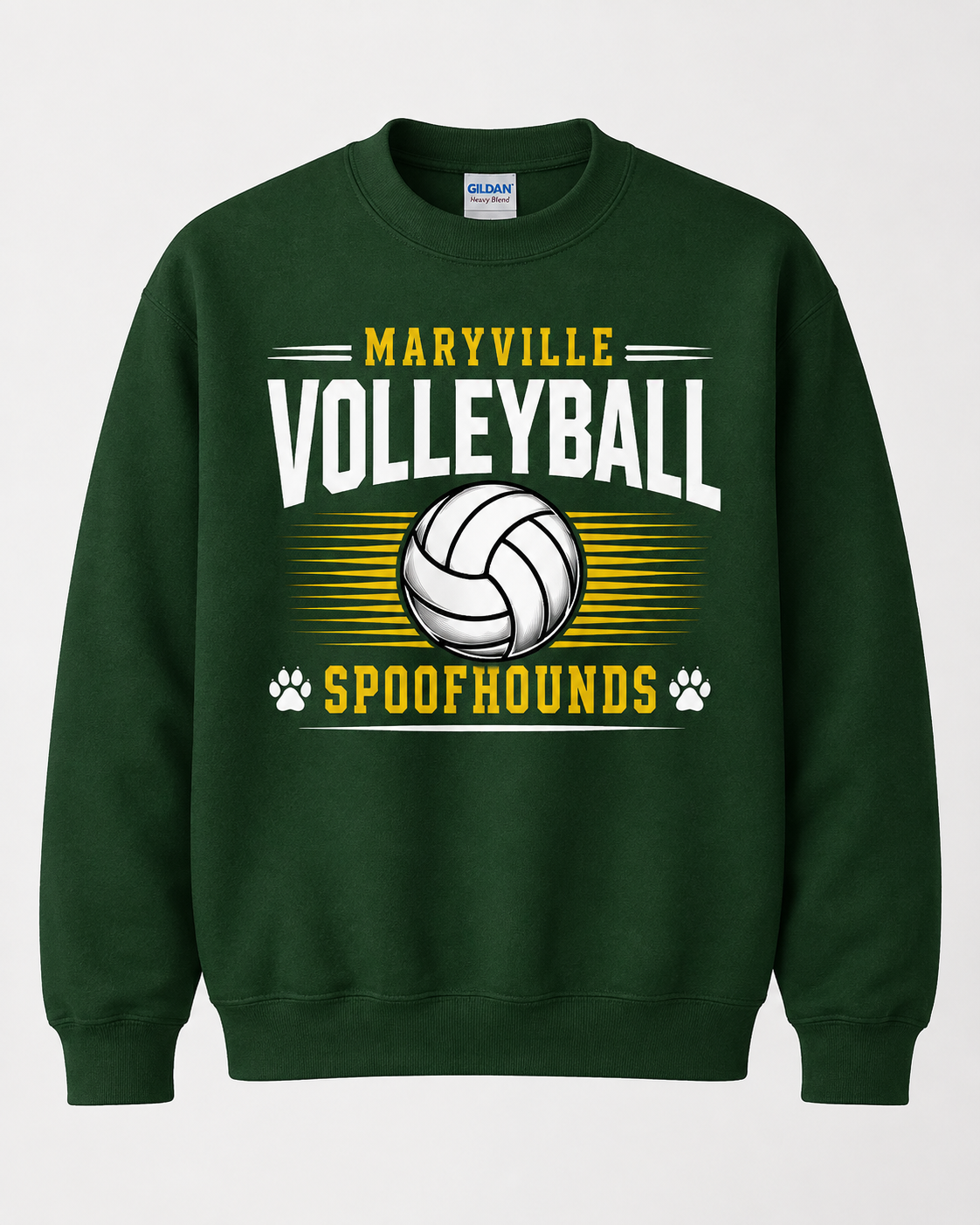 Volleyball Spirit Wear - Arched Script