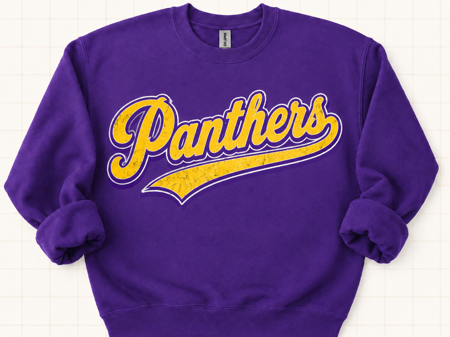 Custom Script Mascot Tee — Your Team & Colors